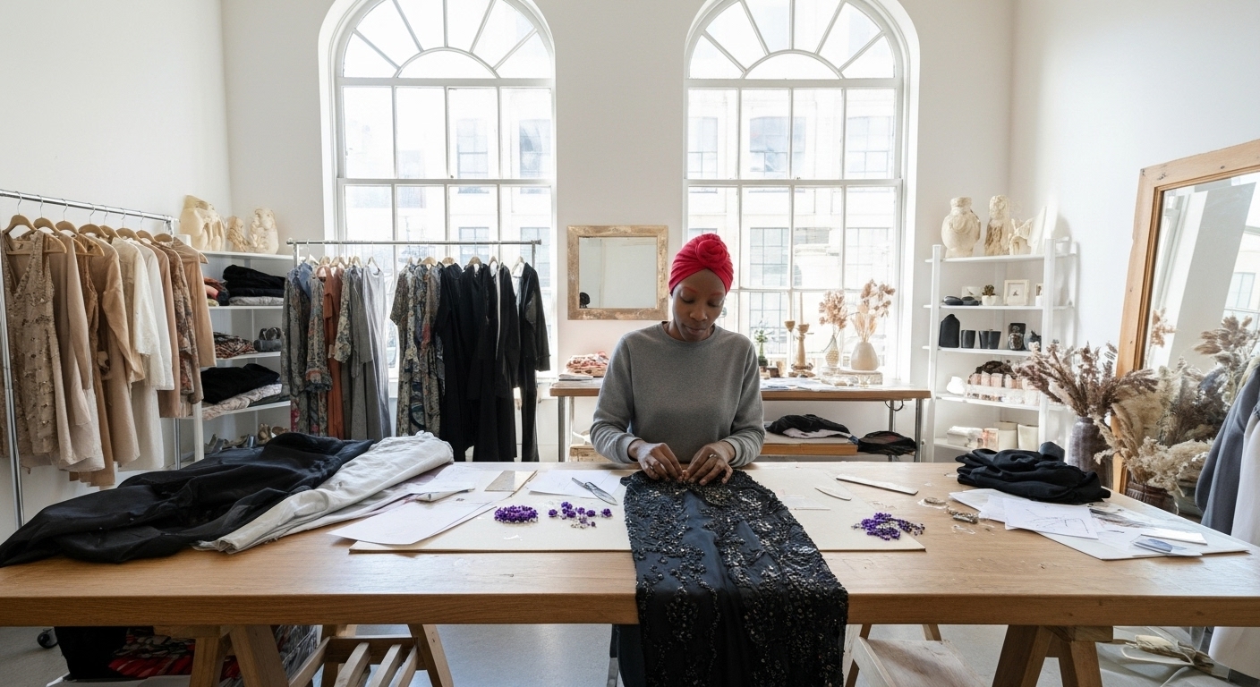 Whitney Harris in her studio